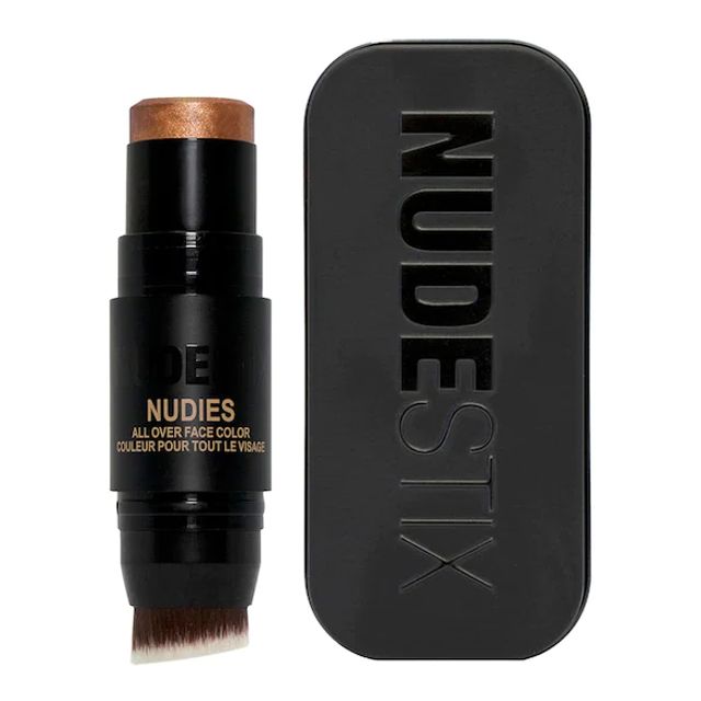 nudies all over face color bronze + glow - stick bronzant highlighter