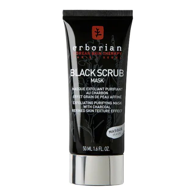 black scrub - masque exfoliant purifiant au charbon