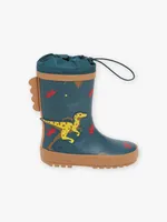 Bottes de pluie vert émeraude à imprimé dinosaure
