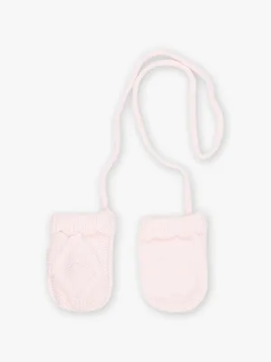 Moufles rose pâle