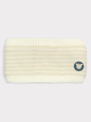 Snood beige point mousse bébé garçon