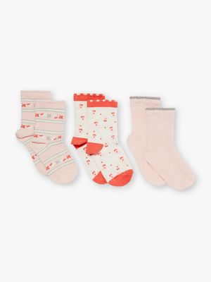 chaussettes lotx3 Rose
