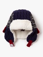 Chapka à torsades en tricot