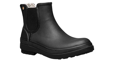 Bogs Black Amanda Plush II Chelsea Women's Rain Boot