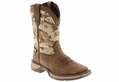 Durango Lil’ Rebel Desert Camo Boys’ (12-3) Western Boot