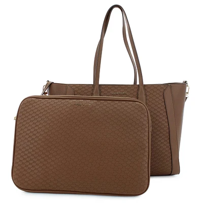 Anne Klein Work Tote With Laptop Case