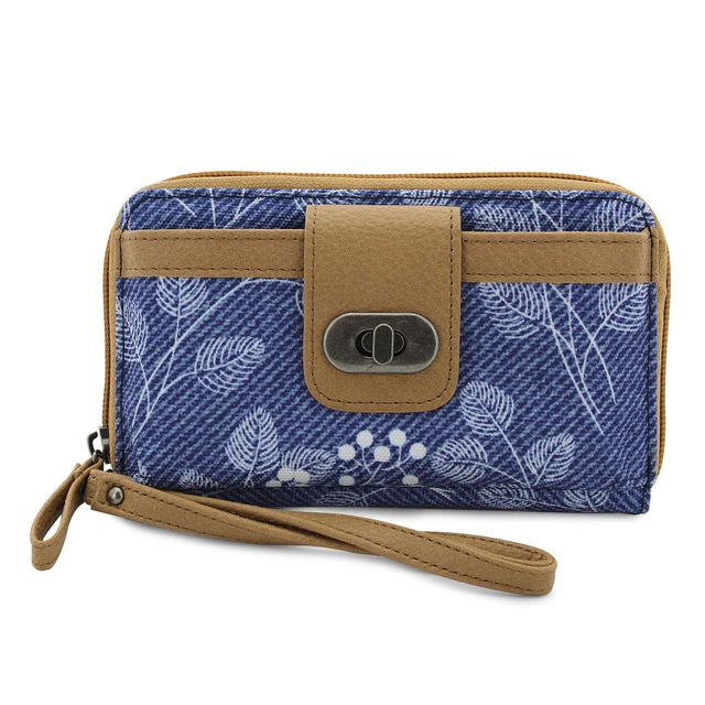 Vera Bradley Iowa State Cyclones Rain Garden Front-Zip Wristlet