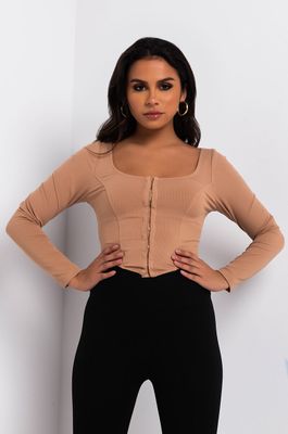Drawn To You Long Sleeve Corset