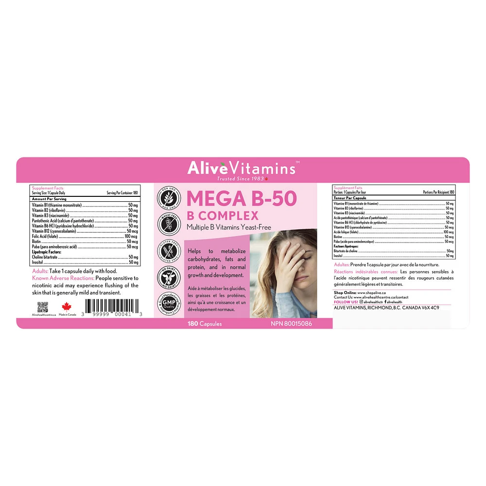 Mega B-50 Complex - 50 mg