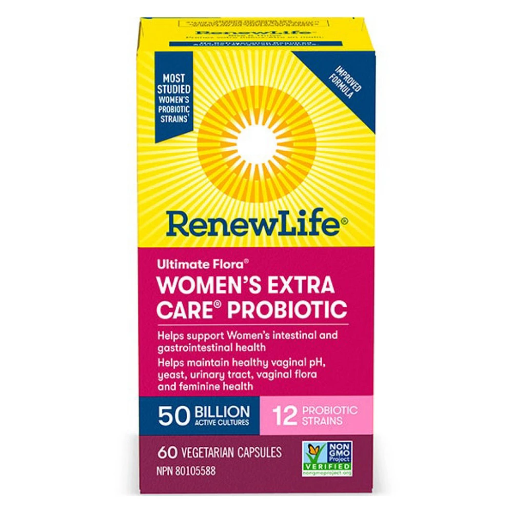 Renewlife Ultimate Flora® Women’s Extra Care™ Probiotic, 50 Billion Active Cultures