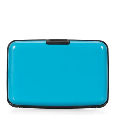 Solid Blue Aluminium RFID Card Holder