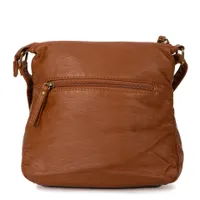 Small Faux Leather Multi-Pocket Crossbody