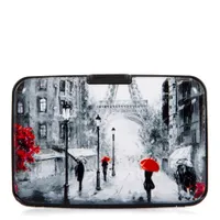 Aluminum Card Holder Rainy Paris