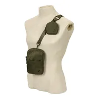 Basic Nylon Crossbody Bag and Pouch