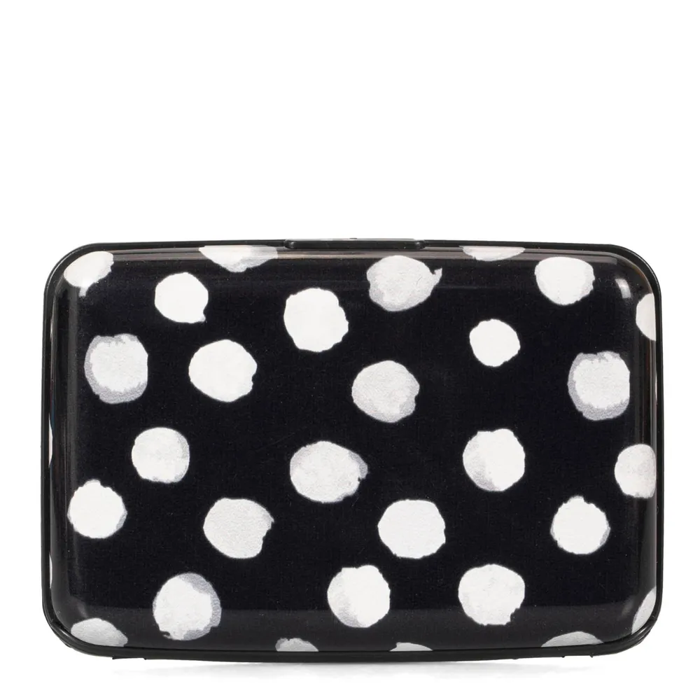 Aluminum Card Holder Polka Dots