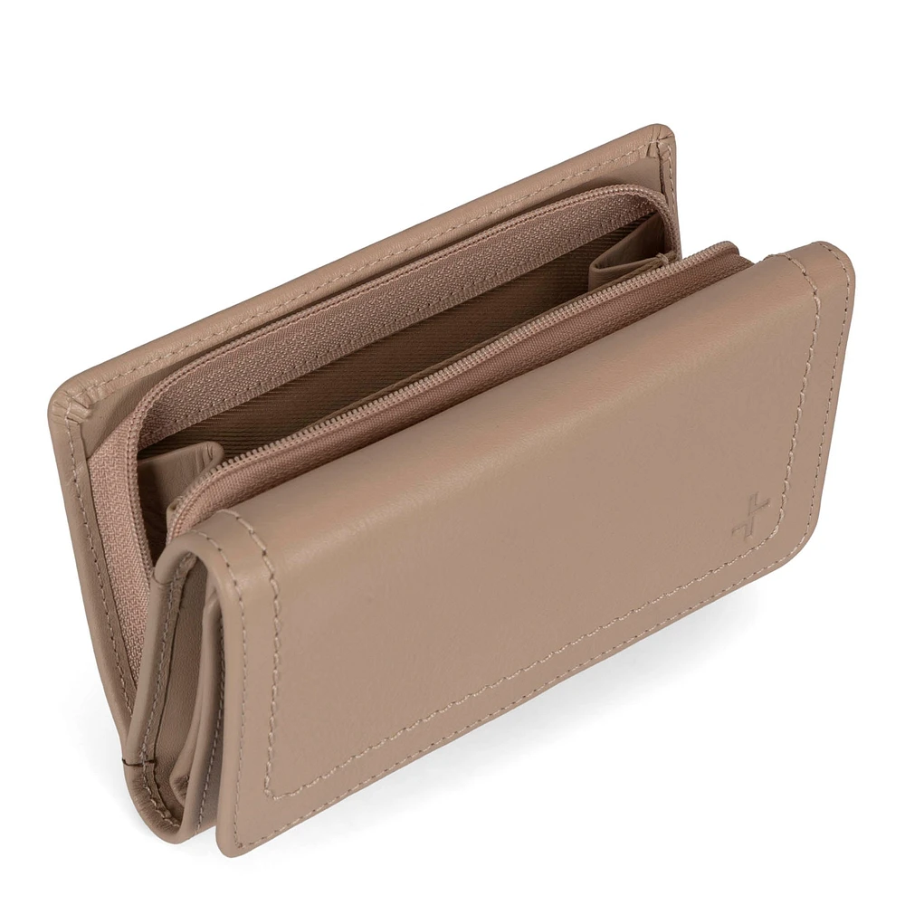 Kara RFID Flap Leather Wallet