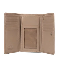 Kara RFID Flap Leather Wallet