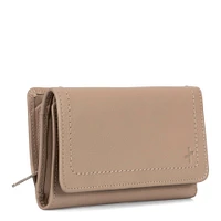 Kara RFID Flap Leather Wallet