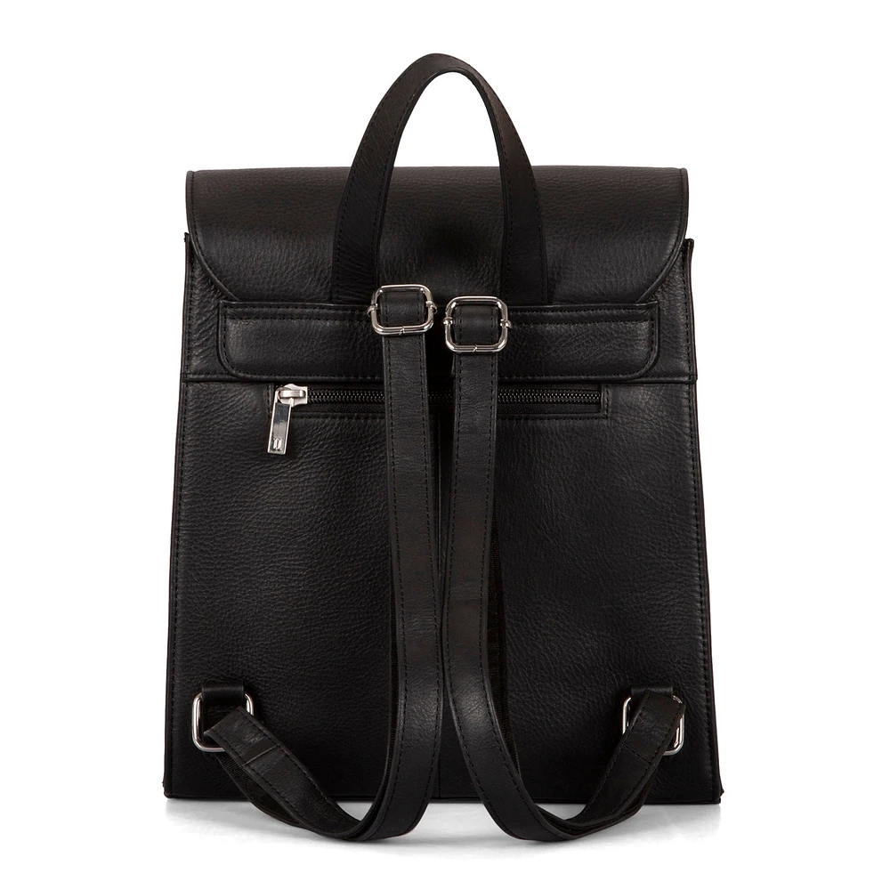 Leather RFID Backpack