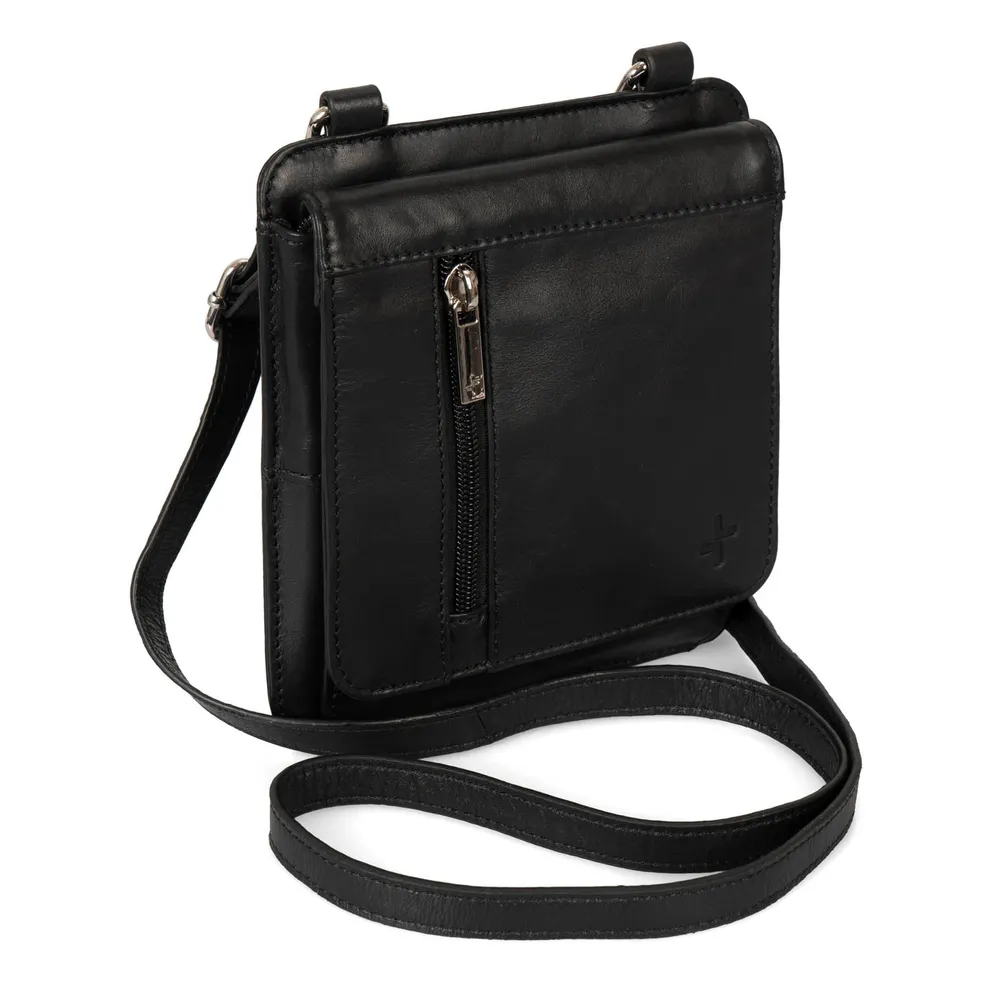 Basics Leather Mini Flap Crossbody Bag