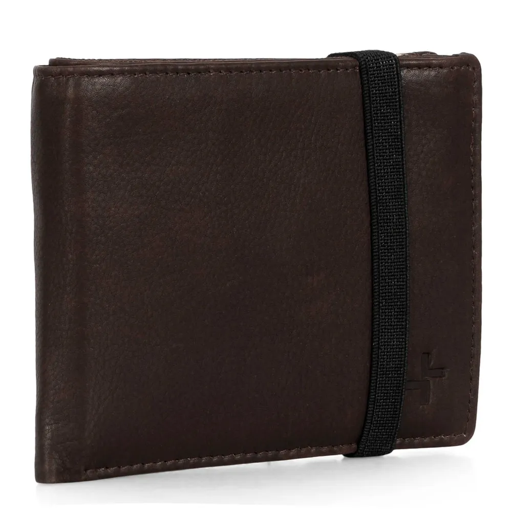 Hudson RFID Bi-Fold Wallet with Elastic