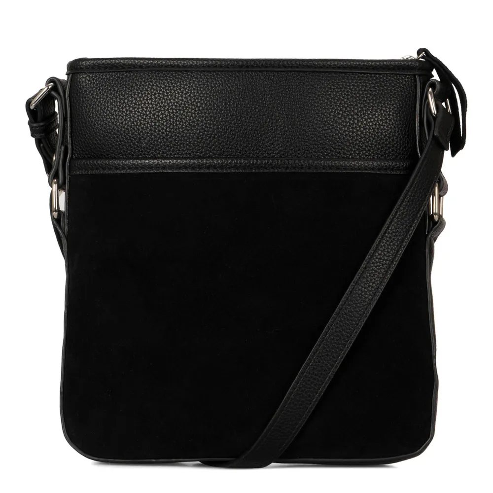 Suede RFID Crossbody