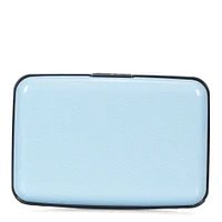 Solid Light Blue Aluminium RFID Card Holder