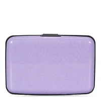 Solid Lilac Aluminium RFID Card Holder