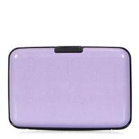 Solid Lilac Aluminium RFID Card Holder