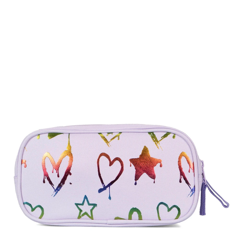 Drippy Foil Hearts Pencil Case