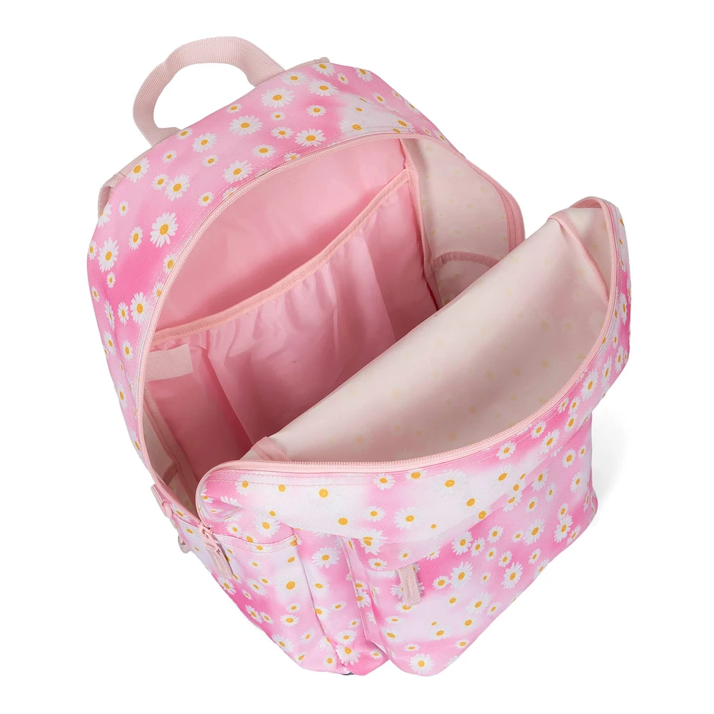 Mega Value Pink Daisy Backpack and Pencil Case