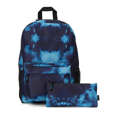 Mega Value Tie Dye Backpack and Pencil Case