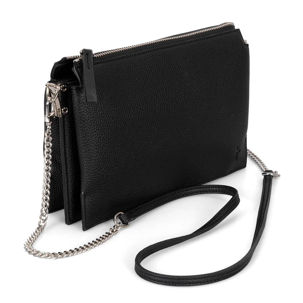 Premium East West Crossbody Bag | Leather