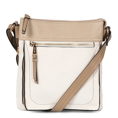 Faux Linen Crossbody Bag | RFID