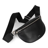 Riona Krystina RFID Waistbag, Black with webbing