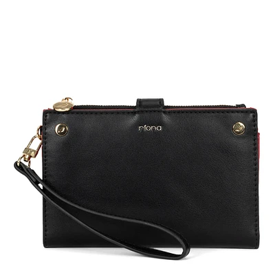 Pochette-bracelet bicolore Riona Avery Smooth RFID