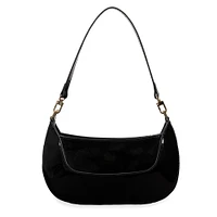 Riona Ella RFID Patent Baguette Black