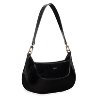 Riona Ella RFID Patent Baguette Black