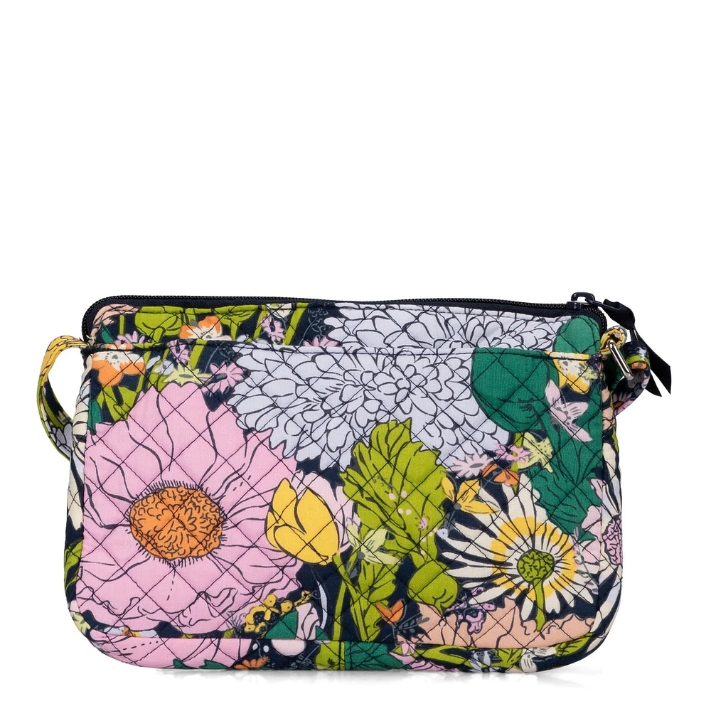 Petit sac à bandoulière hipster RFID Vera Bradley à motif floral Bloom