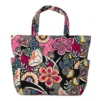 Sac fourre-tout zippé de taille moyenne Vera Bradley à motifs floraux