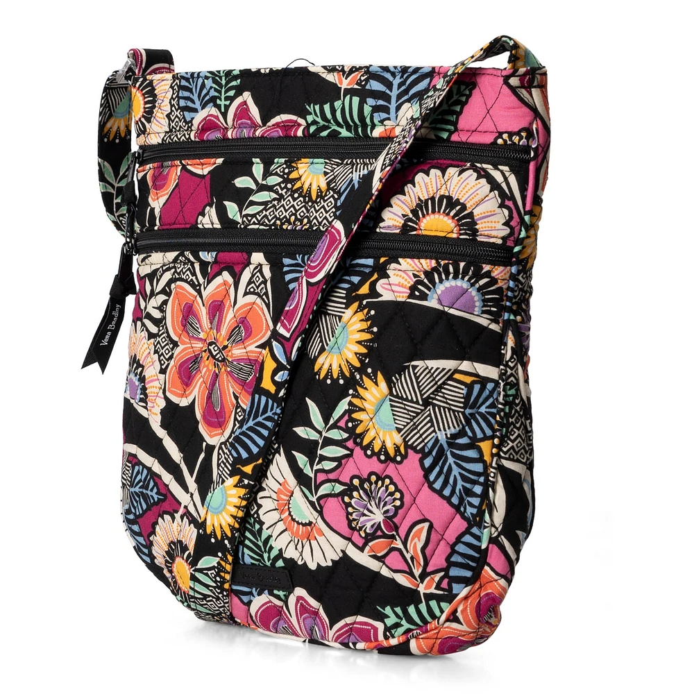 Sac à bandoulière zippé Vera Bradley Trio à motif floral Kauai