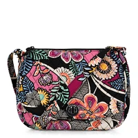 Vera Bradley Saddle Crossbody Bag Kauai Floral