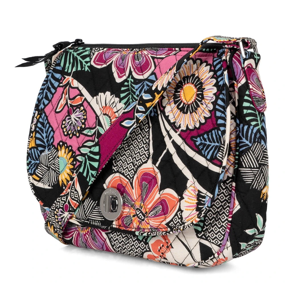 Vera Bradley Saddle Crossbody Bag Kauai Floral