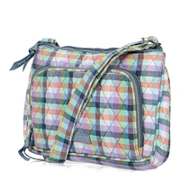 Vera Bradley RFID Little Hipster Crossbody Bag Gingham Plaid