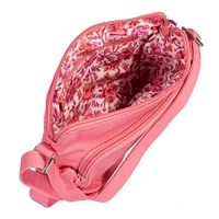 Petit sac à bandoulière hipster RFID Vera Bradley rose