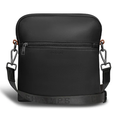 Onyx / Leather Cross-Body Bag