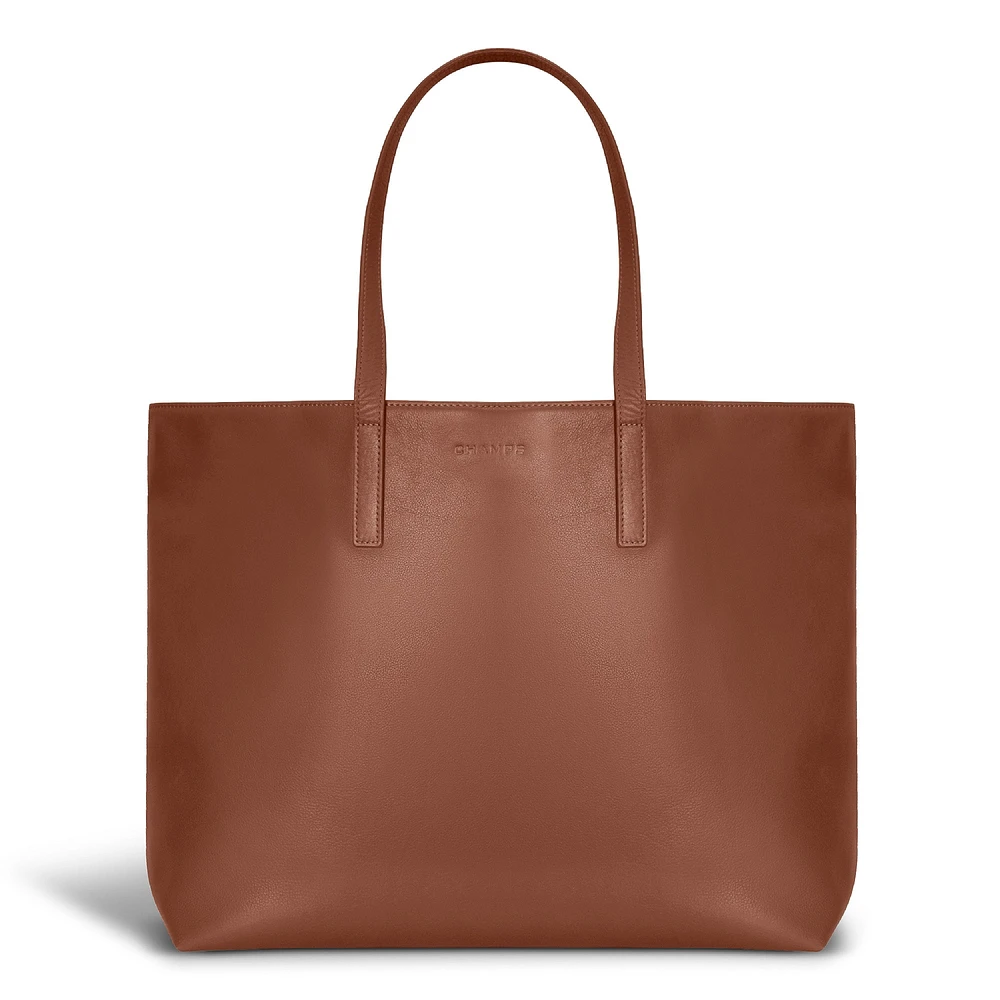 Sac fourre-tout ouvert en onyx/cuir