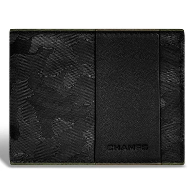 Camo / Leather Top Wing Wallet