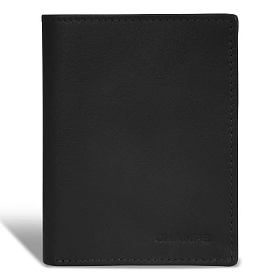 Onyx / Leather Vertical Wallet