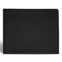 Onyx / Leather Zip Bi-Fold Wallet